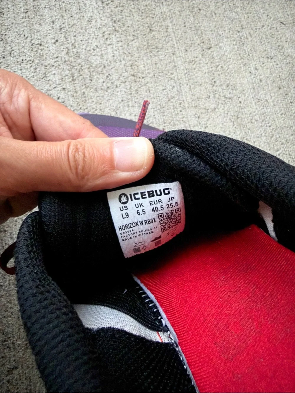 Icebug Horizon RB9X Shoes Size 9